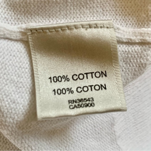 Van Heusen Argyle Knit Cardigan Women Size Small Cream Brown Cotton V Neck - Picture 8 of 10